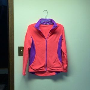 Pink and purple fleece
